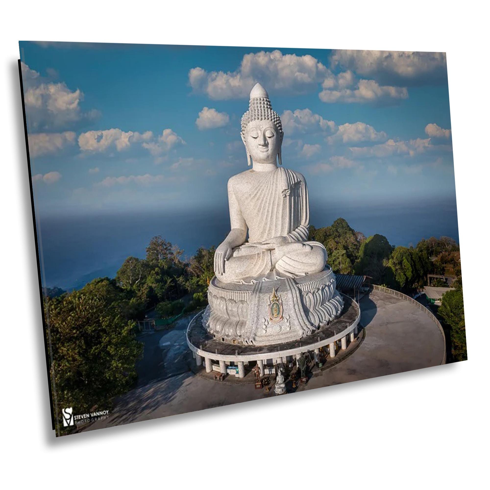 Fotografia della Thailandia, Grande Buddha a Phuket Thailandia, Stampa su tela Thailandia, Arte murale Thailandia, Decorazione murale Thailandia