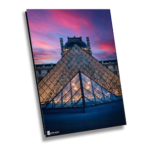 Sunset at The Louvre, Paris Canvas Print, Paris Home Decor, Paris Photography Wall Art, Paris Wall Decor, Paris France Photo