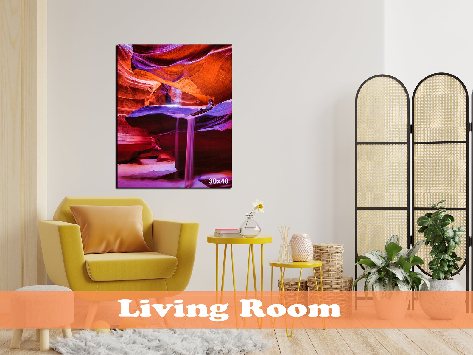 Sandfall Canvas Print - Antelope Slot Canyon Desert View - Etsy