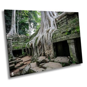 Ta Prohm Tempel, Kambodscha, Kunstdruck auf Leinwand, Fotografie, große Wandkunst, Reisefotografie, Bayon Style Home Decor, Angkor Wat
