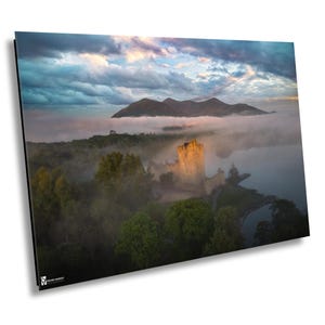 Sunrise at Ross Castle, Killarney, County Kerry Ireland, Ireland Photography, Travel Photography, Irish Wall Art, Ring of Kerry, Irish Charm