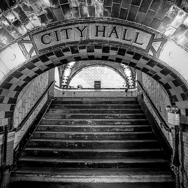 New York City Photo, Abandoned City Hall Subway Station, NYC Canvas Print, New York City Photography, New York City Wall Art, Home Decor