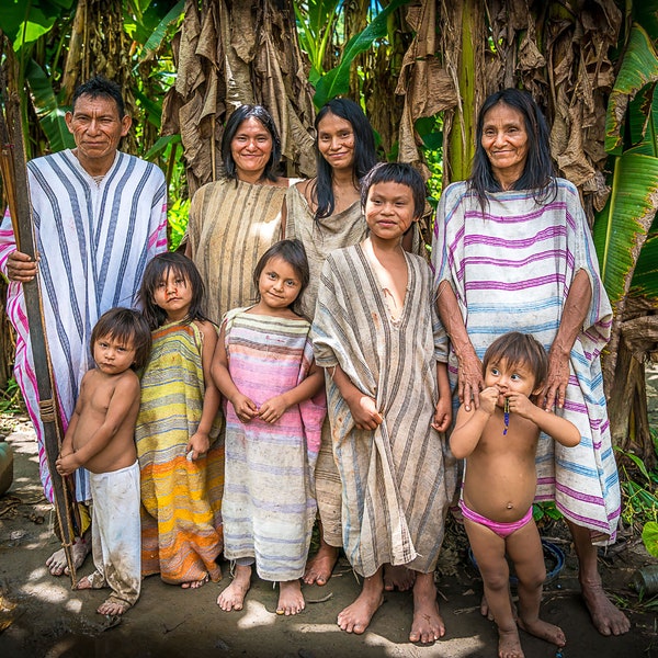 Peru Photography, Indigenous people of the Amazon, Peru Photography. Amazon River, Canvas Print, , Peru Photo, Travel Photography