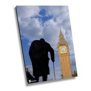 London Photography, London Photo Print , Big Ben Clock Tower, Winston Churchill, Parliament, London Poster, London Wall Art