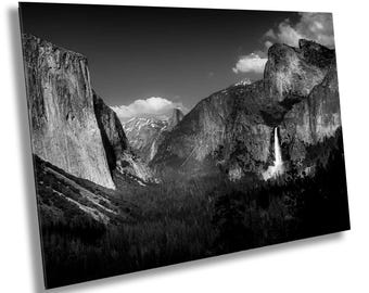 El Capitan Bridalveil Falls Tunnel View, Yosemite National Park, California Canvas Print, Yosemite Photography Wall Art, Yosemite Wall Decor