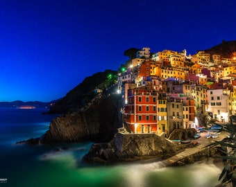 Riomaggiore Village, Italy Canvas Print, Italy Home Decor, Italy Photography Wall Art, Italy Wall Decor, Cinque Terre Italy Canvas Print,