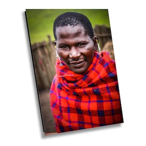 Maasai Tribe Leader Serengeti National Park, Tanzania Canvas Print, African Wall Décor, Tribal Art, African Photography Wall Art
