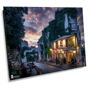 Le Rose Maison Restaurant, Paris Canvas Print, Paris Home Decor, Paris Photography Wall Art, Paris Wall Decor, Paris France Photo