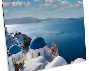 Greece Photography, Blue Domes of Oia, Santorini,  Greek Islands, Oia,  Fine Art Photography, , Living Room, Printable Wall Art