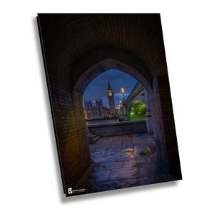 London Photography, London Photo Print , Big Ben Clock Tower, Westminster Bridge Passageway, London Poster, London Wall Art