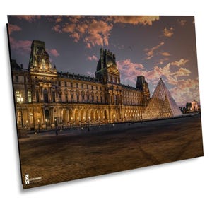The Louvre Museum Photo, Paris Canvas Print, Paris Home Decor, Paris Wall Art, Paris Wall Decor, Paris France Photo, Louvre Museum Sunset
