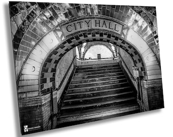 New York City Photo, Abandoned City Hall Subway Station, NYC Canvas Print, New York City Photography, New York City Wall Art, Home Decor