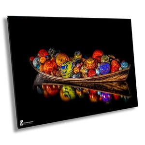 New York City Fotografie, New York City Foto, Bunte Bälle im Boot, NYC Leinwand Druck, New York City Wandkunst, NYC Botanische Gärten