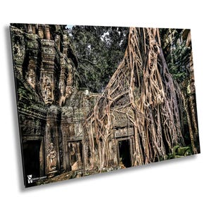 Ta Prohm Tempel, Kambodscha, Kunstdruck auf Leinwand, Fotografie, große Wandkunst, Reisefotografie, Bayon Style Home Decor, Angkor Wat