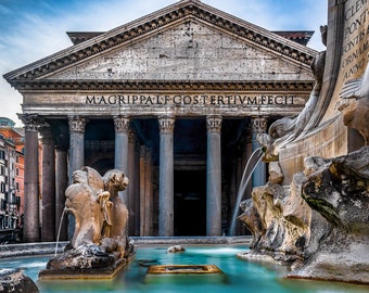 Fontana del Pantheon Italy Canvas Print, Italy Photo, Italy Home Decor, Italy Photography, Rome Wall Art, Italy Wall Decor, Italy Poster