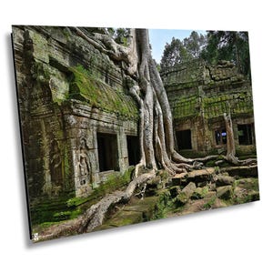 Ta Prohm Tempel, Kambodscha, Kunstdruck auf Leinwand, Fotografie, große Wandkunst, Reisefotografie, Bayon Style Home Decor, Angkor Wat