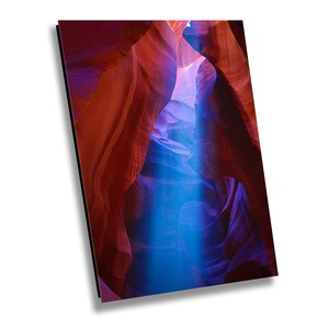 Blauer Strahl im Canyon, Antelope Slot Canyon Leinwanddruck, Antelope Canyon moderne Kunst | Arizona Wand Dekor | Leinwand des unteren Antelope Canyons