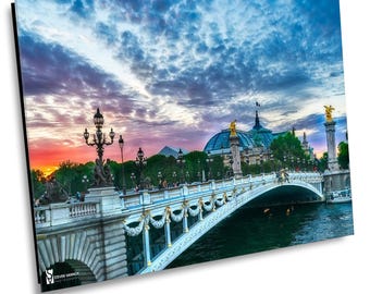 Pont Alexandre III Bridge, Paris Sunset Photo Print