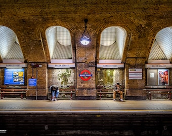 London Photography, London Photo Print , London Underground, London Subway, London Poster, Baker Street Station