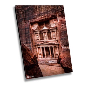 Jordan Photography, The Treasury Petra, Jordan Canvas Print, Petra Jordan, Travel Photography,  Wall Art, Petra Photo, Home Decor,