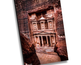 Jordan Photography, The Treasury Petra, Jordan Canvas Print, Petra Jordan, Travel Photography,  Wall Art, Petra Photo, Home Decor,