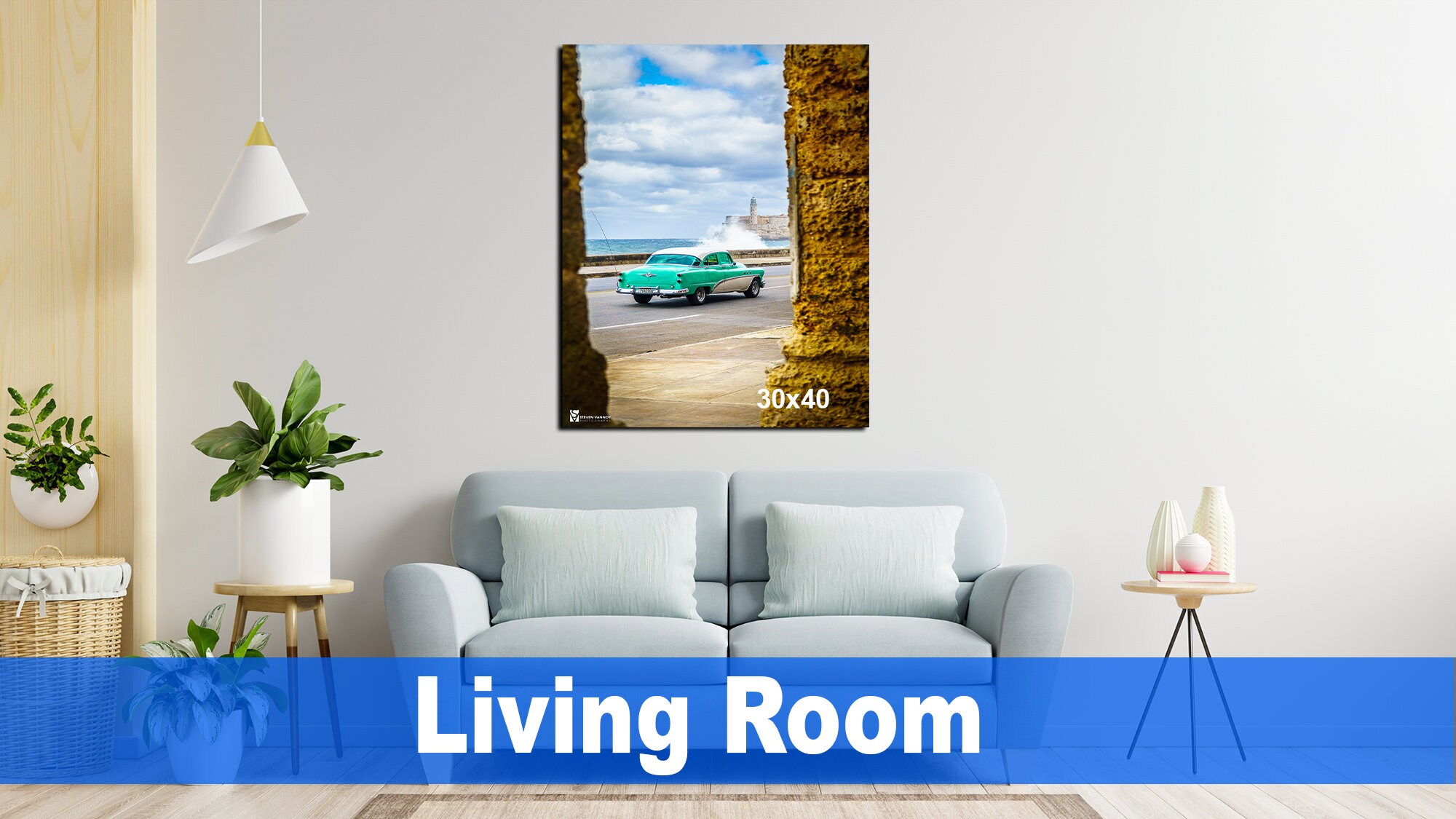 Cuban Photos, Classic Chevy, The Malecon Havana, Cuba, Havana Decor, Fine Art