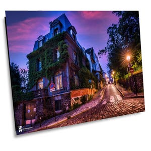 Paris France Photo, House on a Hill Montmarte, Paris Canvas Print, Paris Home Decor, Paris Photography, Paris Wall Art, Paris Wall Decor,
