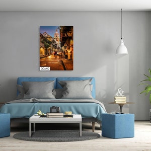 Cartagena at Night, Cartegena Colombia Photography, Cartegena Photo, Colombia Wall Art, Cartegena Canvas Print, Colombian Home Decor image 2