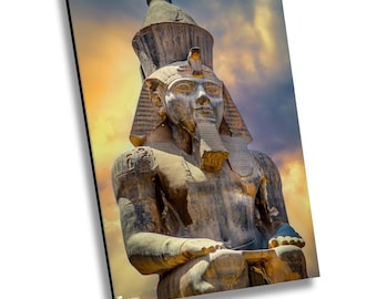 Statua di Re Ramses II, Tempio di Karnak, Egitto, Quadro su tela