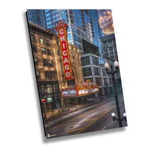 Chicago Theater Chicago, Chicago Canvas Print, Chicago Photography, Chicago Wall Art, Chicago Architecture Art, Fine Art Photography