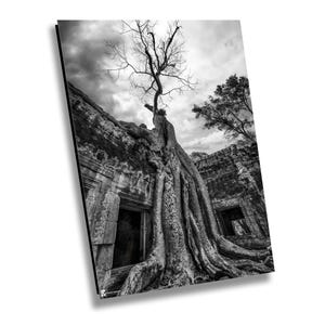 Ta Prohm Tempel, Kambodscha, Kunstdruck auf Leinwand, Fotografie, große Wandkunst, Reisefotografie, Bayon Style Home Decor, Angkor Wat