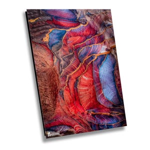 Jordan Photography, Crazy Colorful Patterns inside The Caves of Petra, Jordan Canvas Print, Petra Jordan, Travel Photography,  Wall Art,