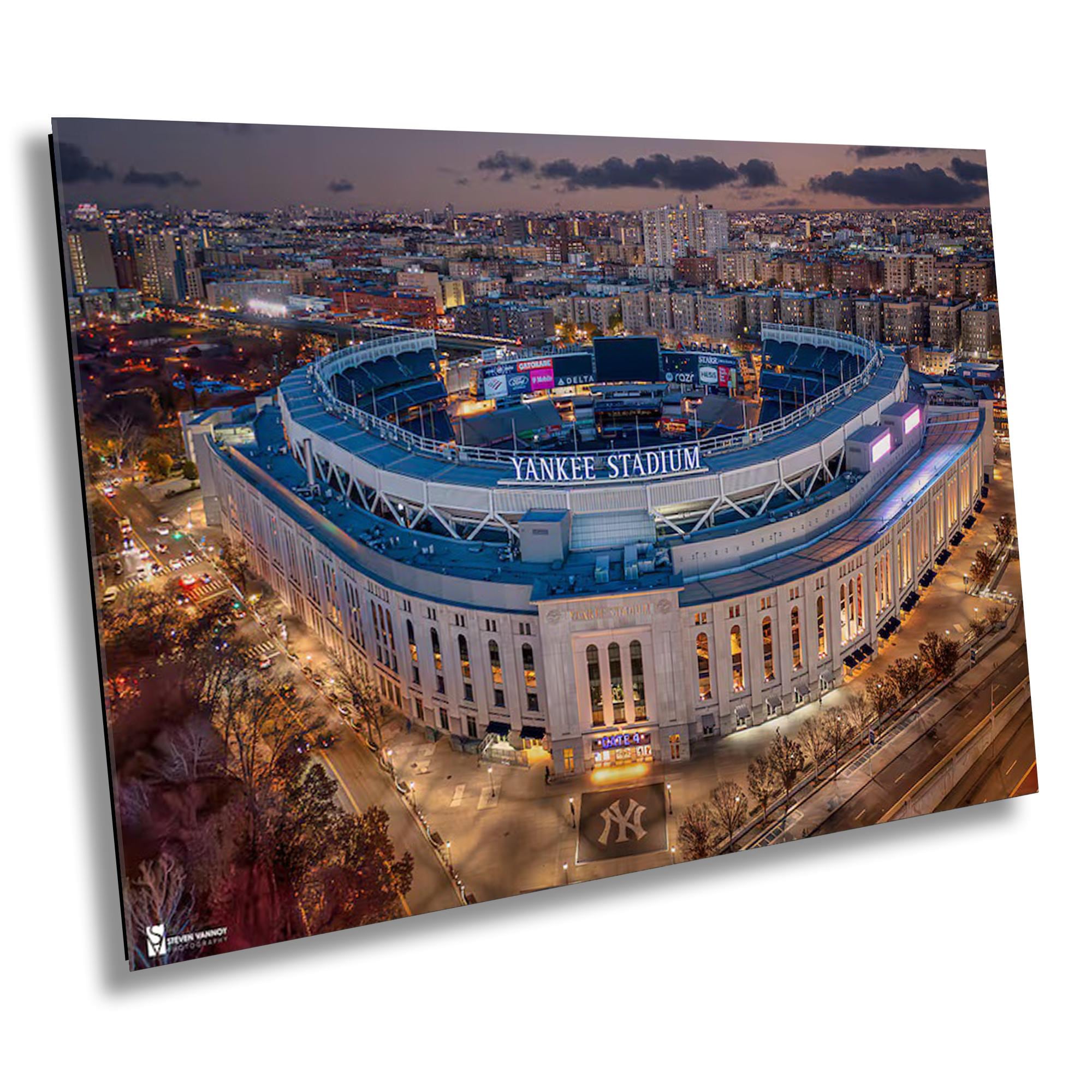 Yankee Stadium Sunset Photo, Bronx NYC Print, Baseball Canvas Art