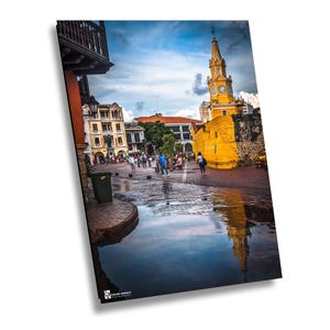 Clock Tower Cartegena, Cartegena Colombia Photography, Cartegena Photo, Colombia Wall Art, Cartegena Canvas Print, Colombian Home Decor