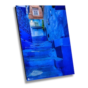 Chefchaouen Morocco, Morocco Photography, Canvas Wall Art, Travel Photography, Moroccan Home Decor, Blue City Landscape, Africa Photography