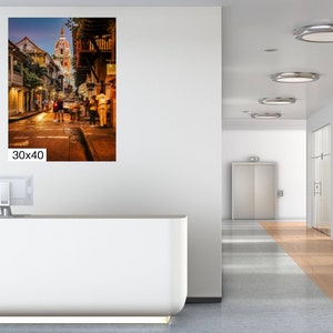 Cartagena at Night, Cartegena Colombia Photography, Cartegena Photo, Colombia Wall Art, Cartegena Canvas Print, Colombian Home Decor image 7