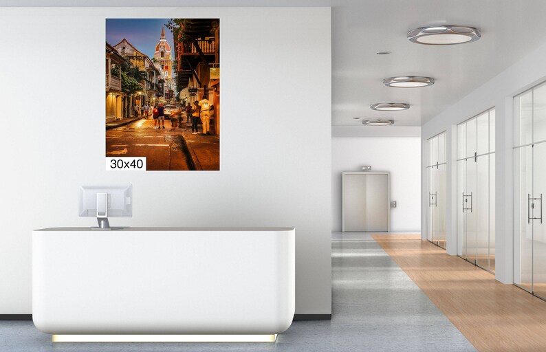 Cartagena at Night, Cartegena Colombia Photography, Cartegena Photo, Colombia Wall Art, Cartegena Canvas Print, Colombian Home Decor image 7