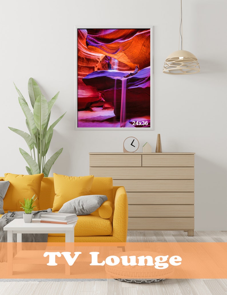 Sandfall Canvas Print - Antelope Slot Canyon Desert View - Etsy