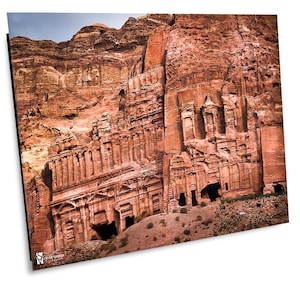 Jordan Photography, Royal Tombs Facade Petra, Petra Canvas Print, Petra Jordan, Travel Photography,  Wall Art, Petra Photo, Gorgeous Photo