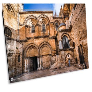 Church of the Holy Sepulchre, Old City Christian Quarter, Jerusalem Wall Art, Holy Land Photo, Jerusalem Canvas Print, Jerusalem Home Decor