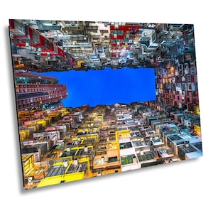 Yik Fat Building, Hong Kong Canvas Print, Hong Kong Wall Art, Hong Kong Canvas Art, Hong Kong Photo, Wall Decor, Hong Kong Housing Photo