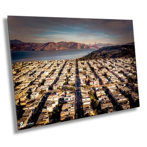 Presidio District Golden Gate Bridge San Francisco California Wall Art Canvas Print, Fine Art Canvas Poster Wall, Canvas Wall Art Home Decor