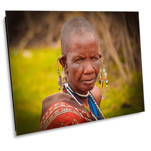 Maasai Women the Masai Mara, Kenya Canvas Print, Safari Photo, Maasai Tribesman, Kenya Wall Art, Maasai Wall Hanging,