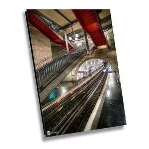 Paris Metro Station Cite&#39;, Paris Canvas Print, Paris Home Decor, Paris Photography Wall Art, Paris Wall Decor, Paris France Photo
