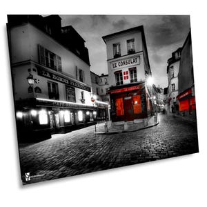 Le Consulat in Montmartre, Paris Canvas Print, Paris Home Decor, Paris Photography Wall Art, Paris Wall Decor, Paris France Photo