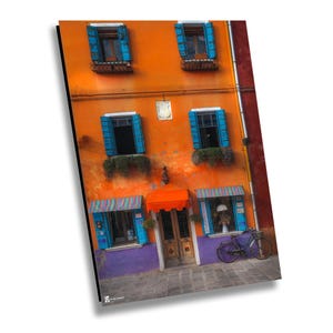 Italy Photograph, Island of Burano Colorful Homes, Italy Canvas Print, Italy Home Decor, Italy Photography Wall Art, Italy Wall Decor,