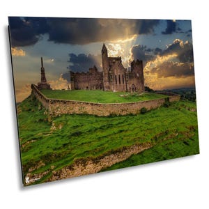 Sunset at Rock of Cashel, Ireland Photography, County Tipperary, Travel Photography, Ireland Home Decor, Ireland Wall Art, Irish Charm