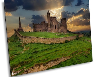 Sunset at Rock of Cashel, Ireland Photography, County Tipperary, Travel Photography, Ireland Home Decor, Ireland Wall Art, Irish Charm