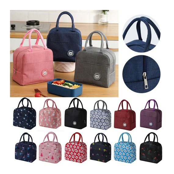 Insulated Lunch Bag For Women Thermal Bag Portable Cooler Box Ice Pack  Canvas Handbag Kids Food Picnic Bags Lunch Box For Work