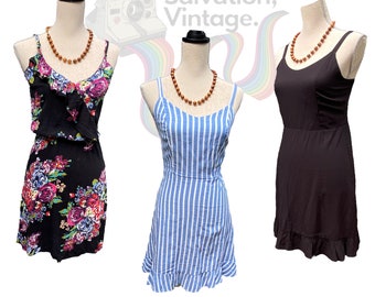 3 Tirantes de espagueti Sun Dress Lot - Pre Loved